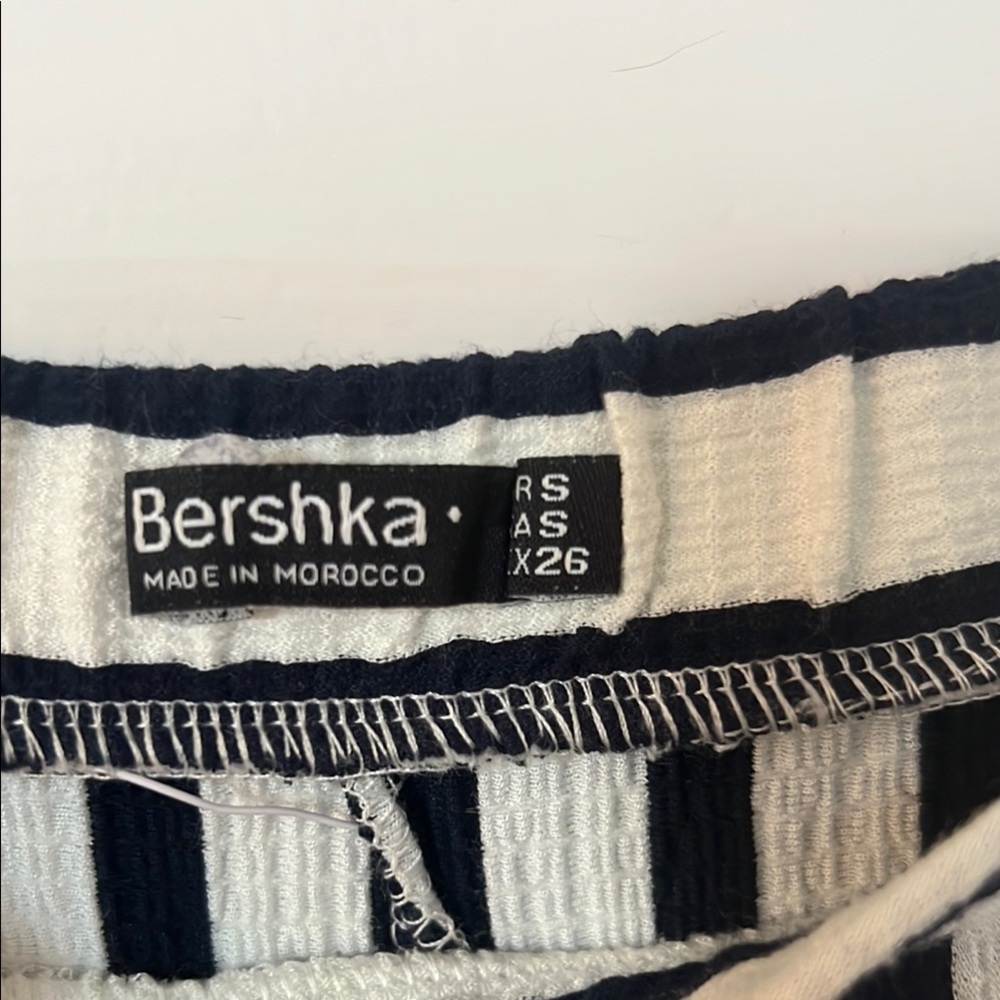 Bershka Navy and White Striped Jumpsuit - Picture 2 of 3